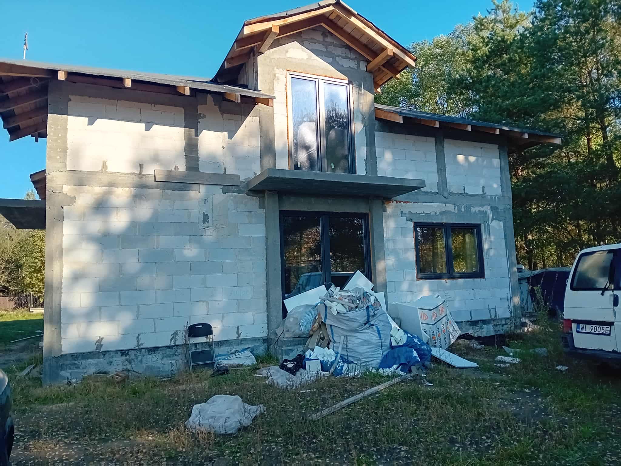 Original back facade before contemporary AI transformation